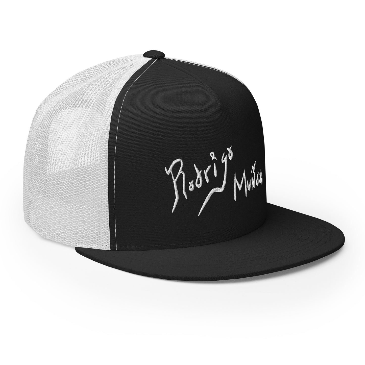 Gorra Rejilla Rodrigo Muñoz Logo Blanco