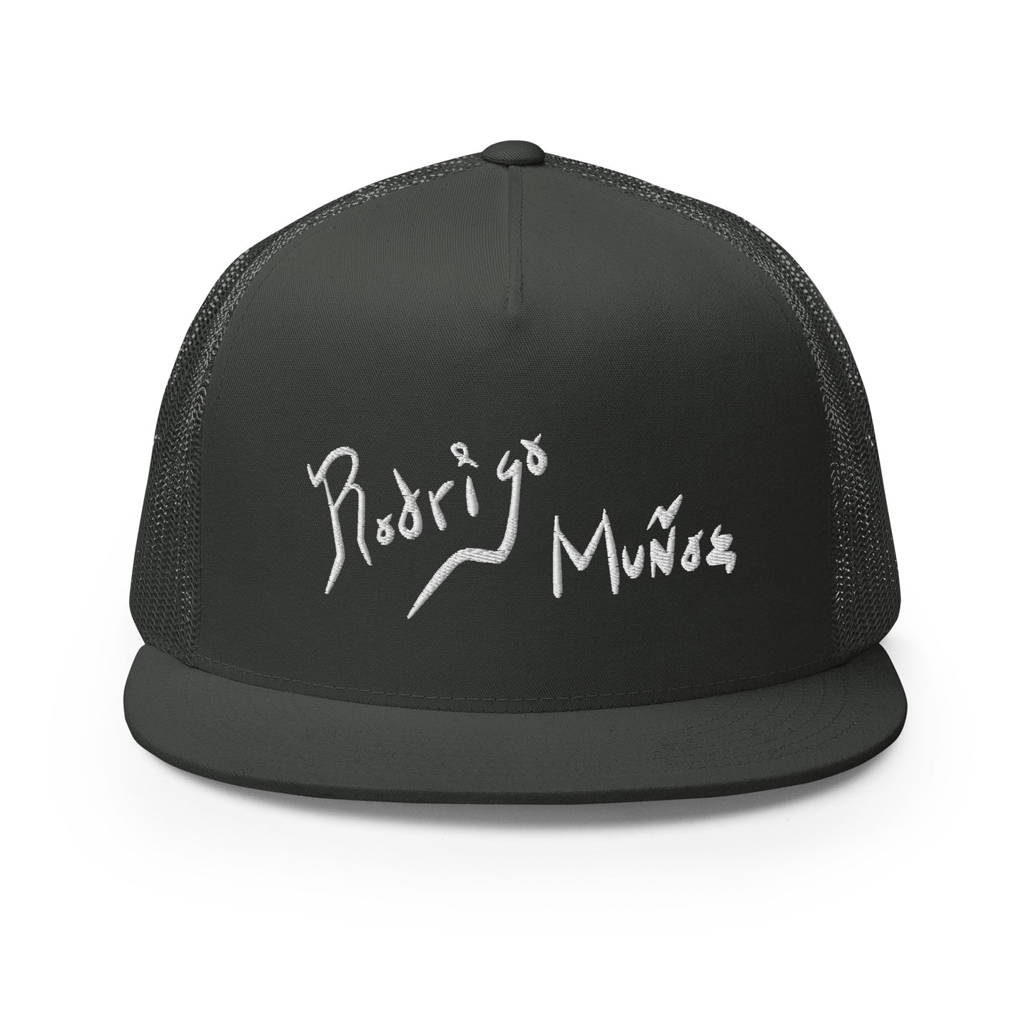 Gorra Rejilla Rodrigo Muñoz Logo Blanco