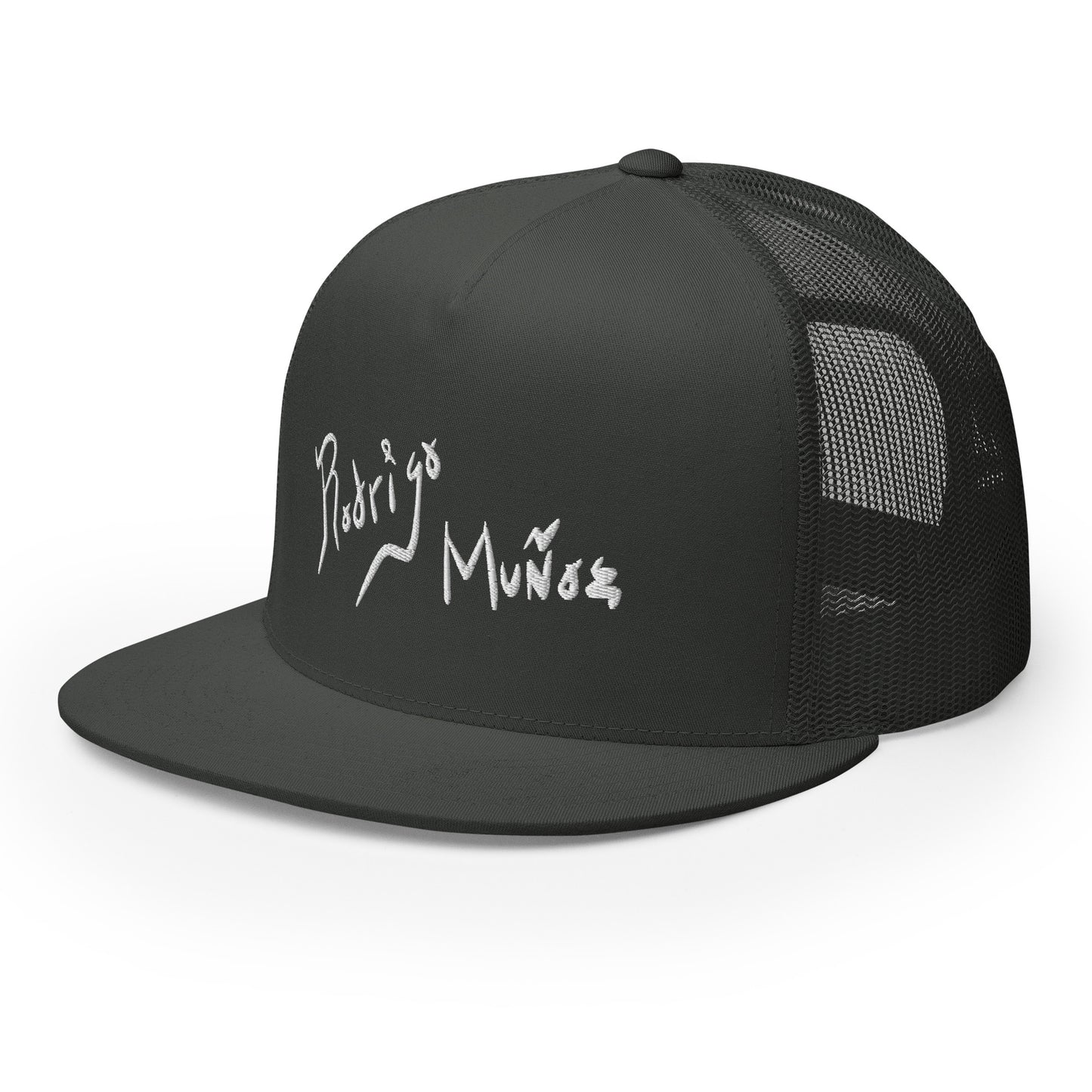 Gorra Rejilla Rodrigo Muñoz Logo Blanco