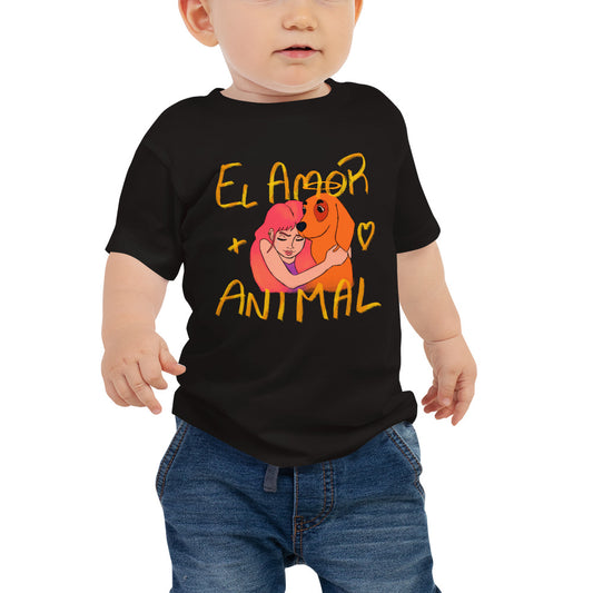 Camiseta Bebé El amor más animal