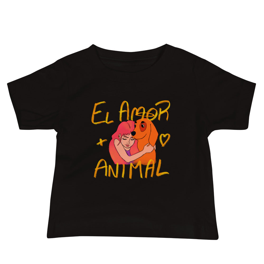 Camiseta Bebé El amor más animal