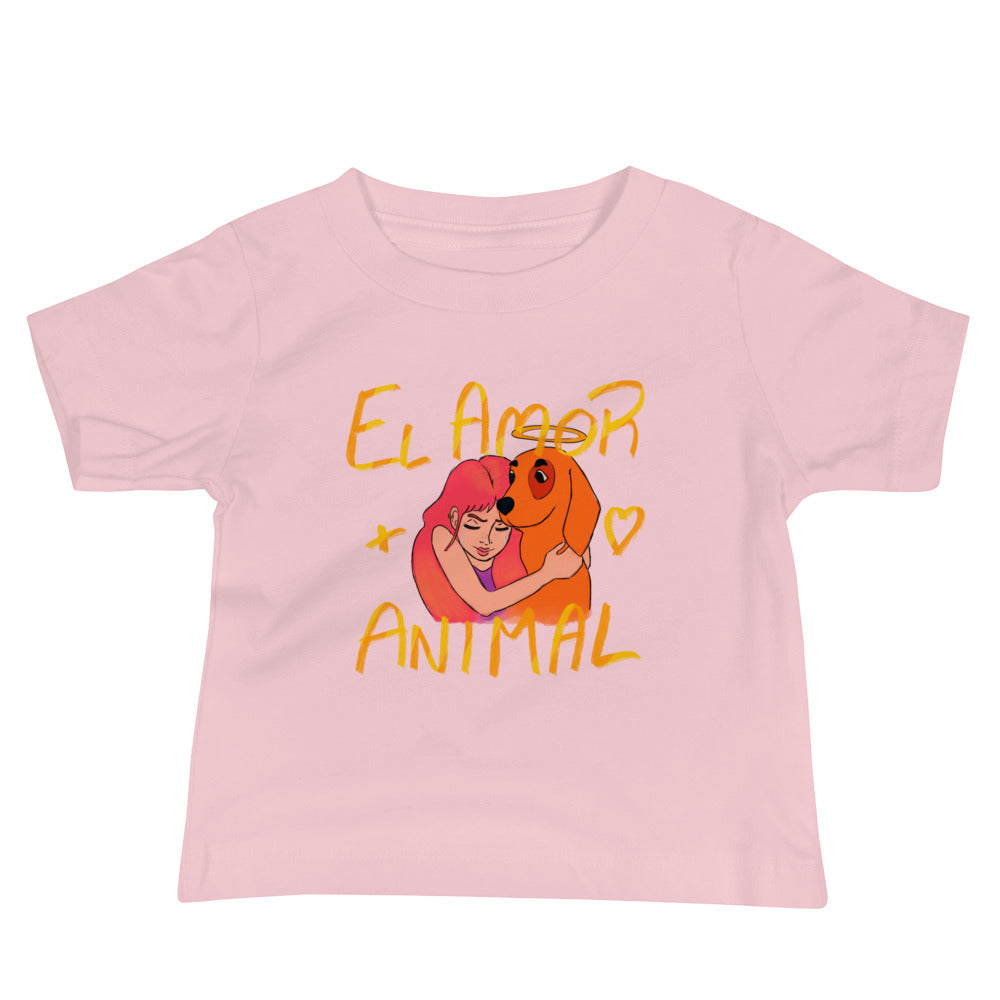 Camiseta Bebé El amor más animal