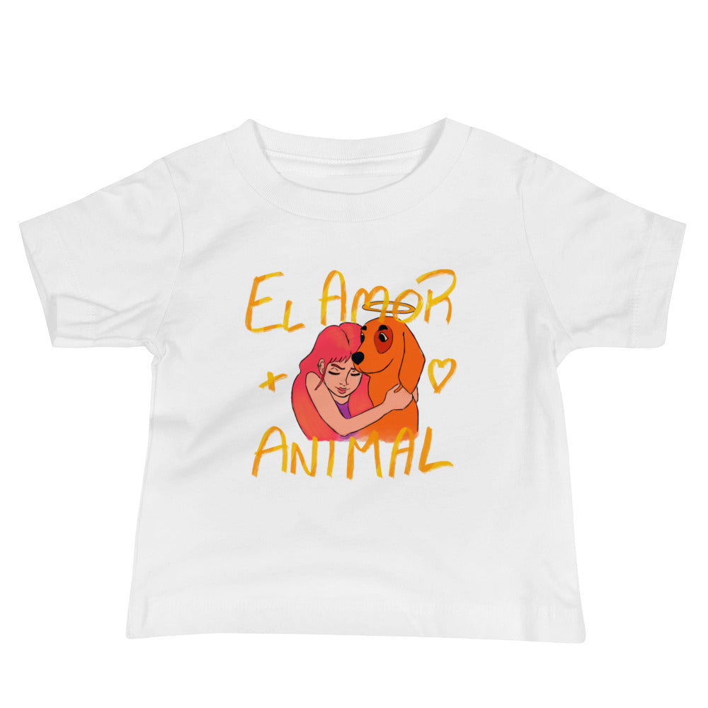 Camiseta Bebé El amor más animal