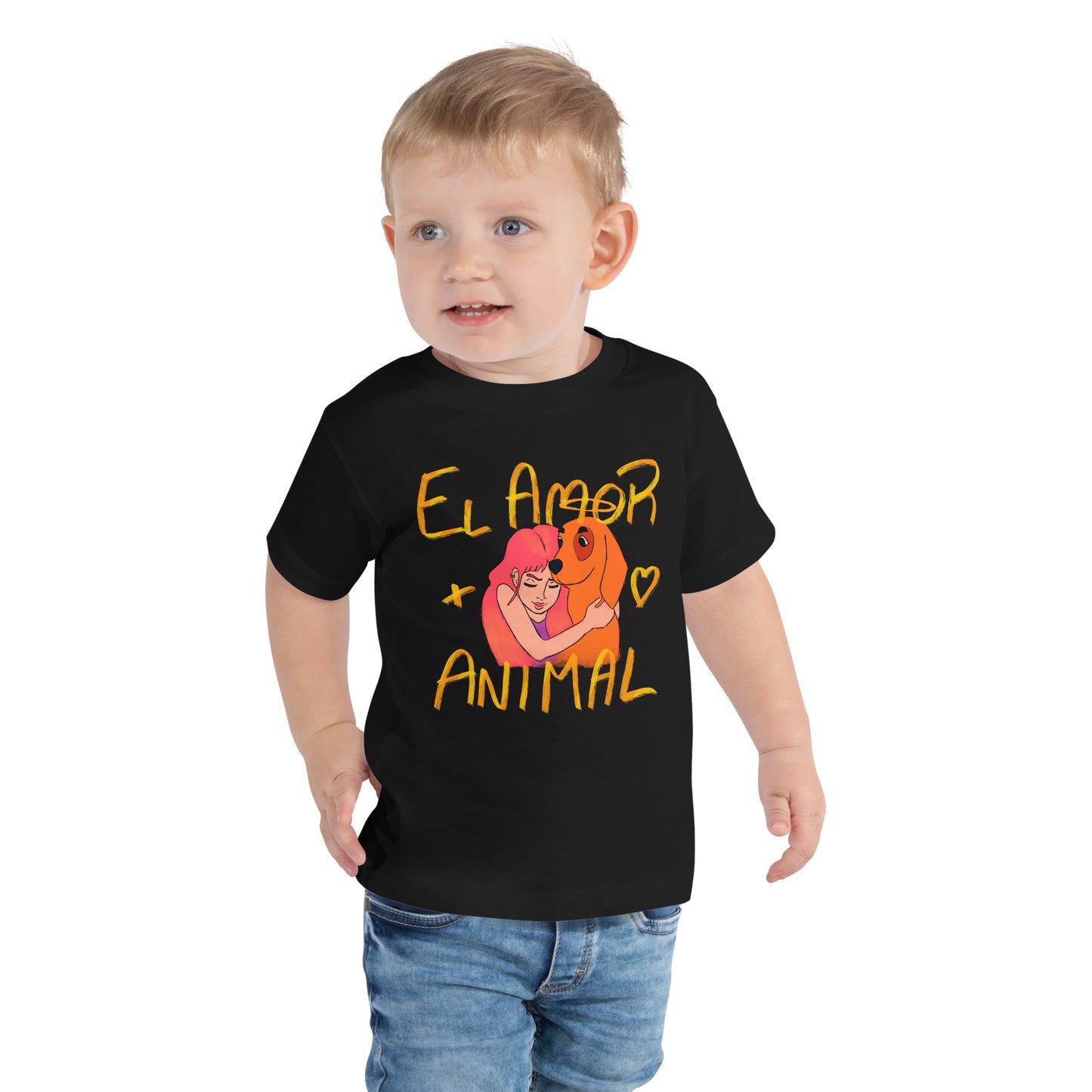 Camiseta infantil El amor más Animal