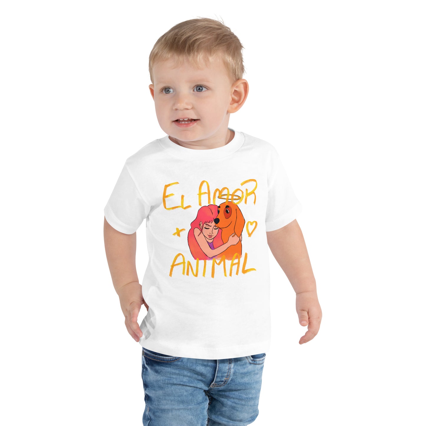 Camiseta infantil El amor más Animal