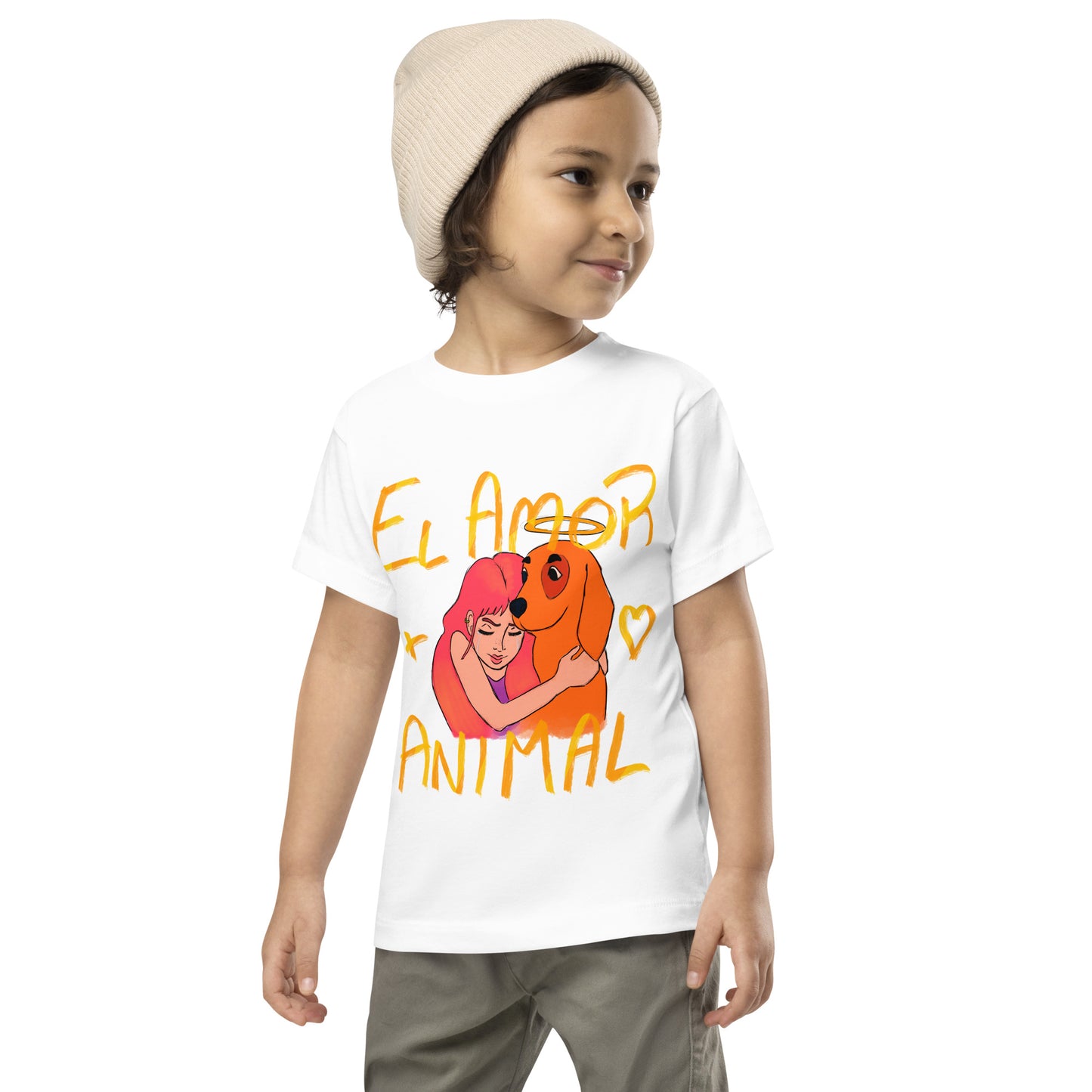 Camiseta infantil El amor más Animal