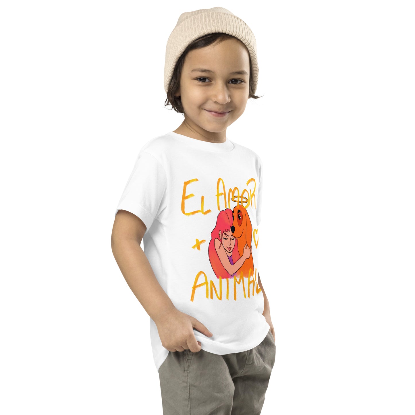 Camiseta infantil El amor más Animal