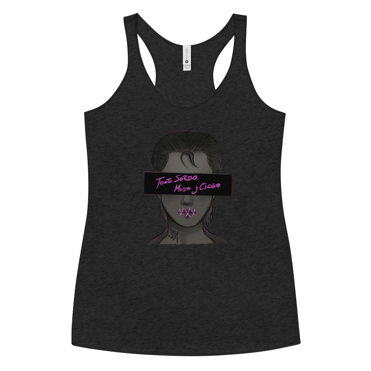 Camiseta Tirantes Tonto, Sordo, Mudo y Ciego