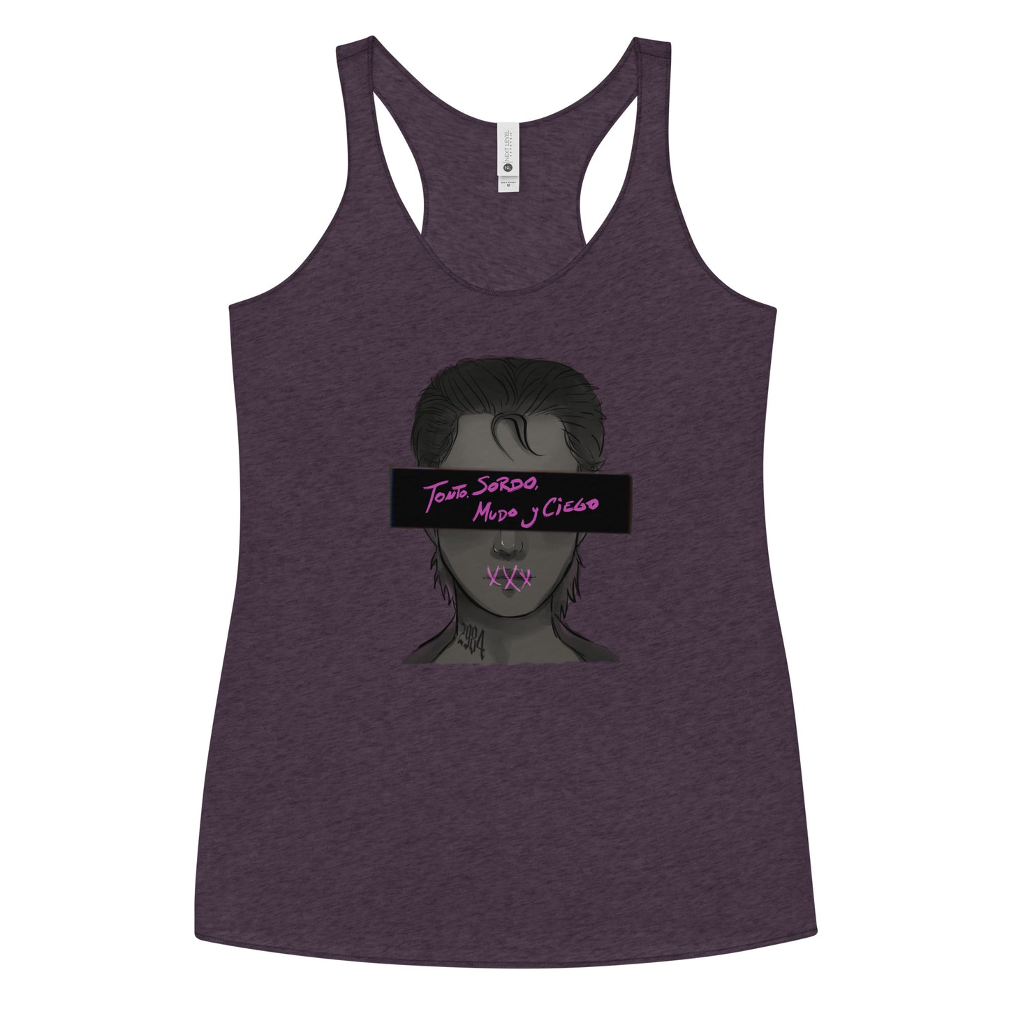 Camiseta Tirantes Tonto, Sordo, Mudo y Ciego